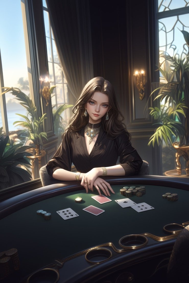 Tampilan meja blackjack langsung di liga168 dengan dealer profesional